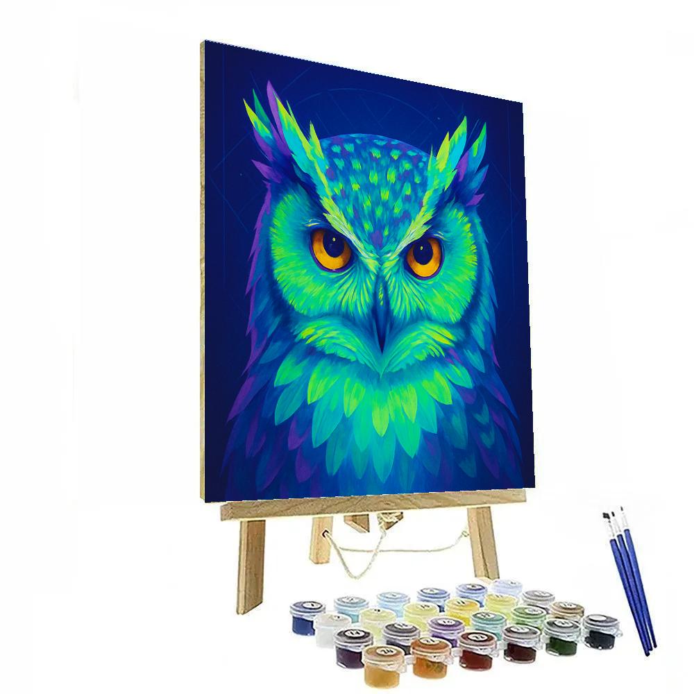 Aurora Crown Owl Paint by numbers kits