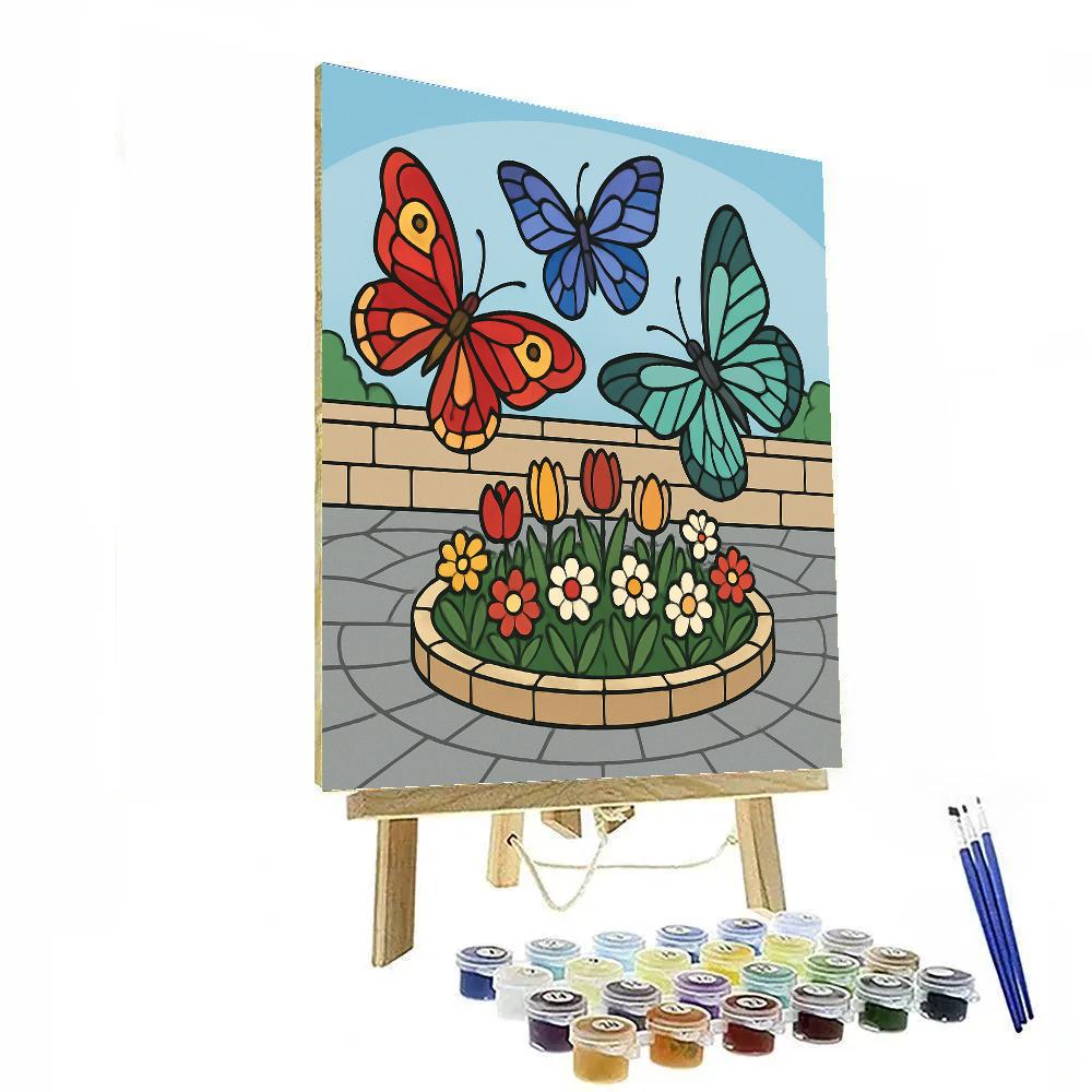 Garden Wings With Butterfly Echoes painting number kit