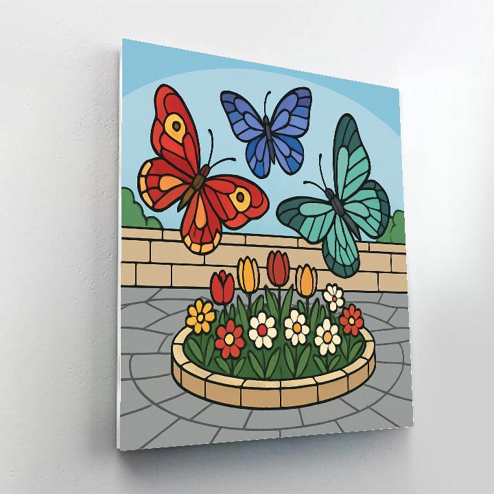 Garden Wings With Butterfly Echoes painting number kit