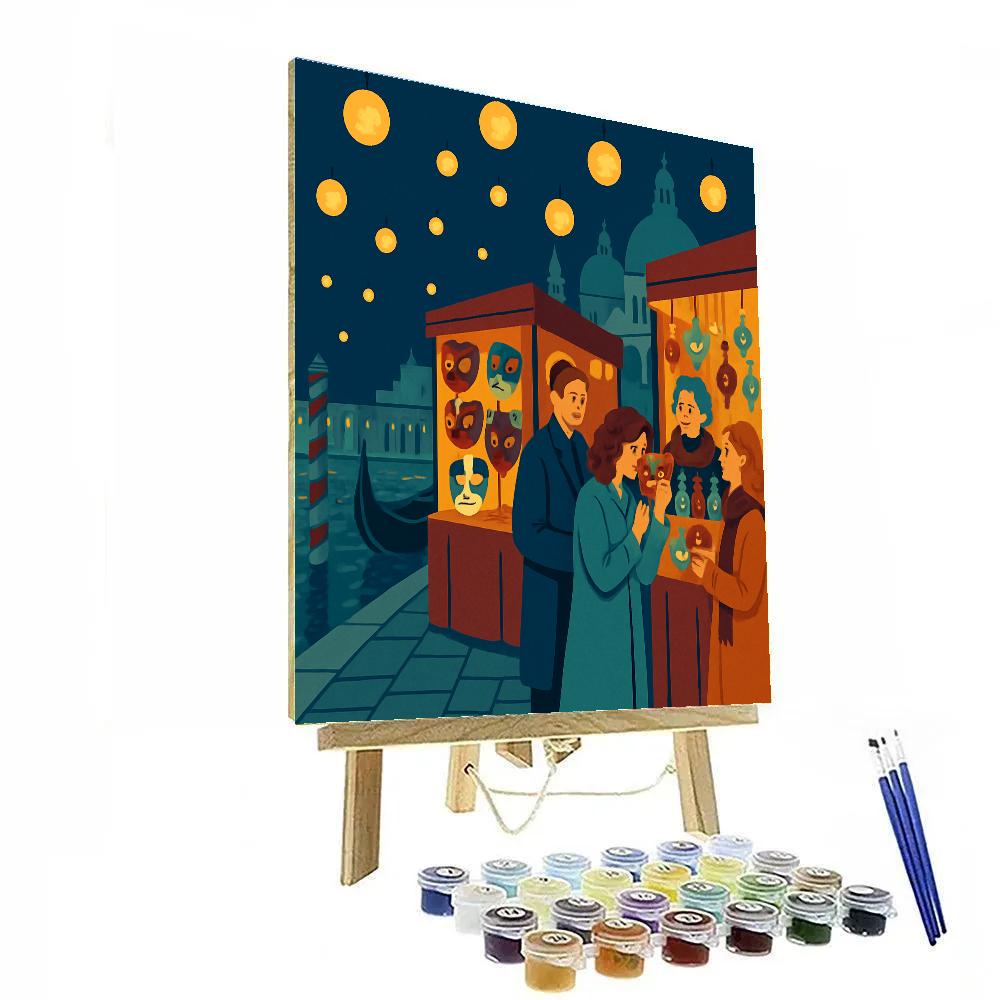 Piazza Lantern Festival In Venice paint by numbers