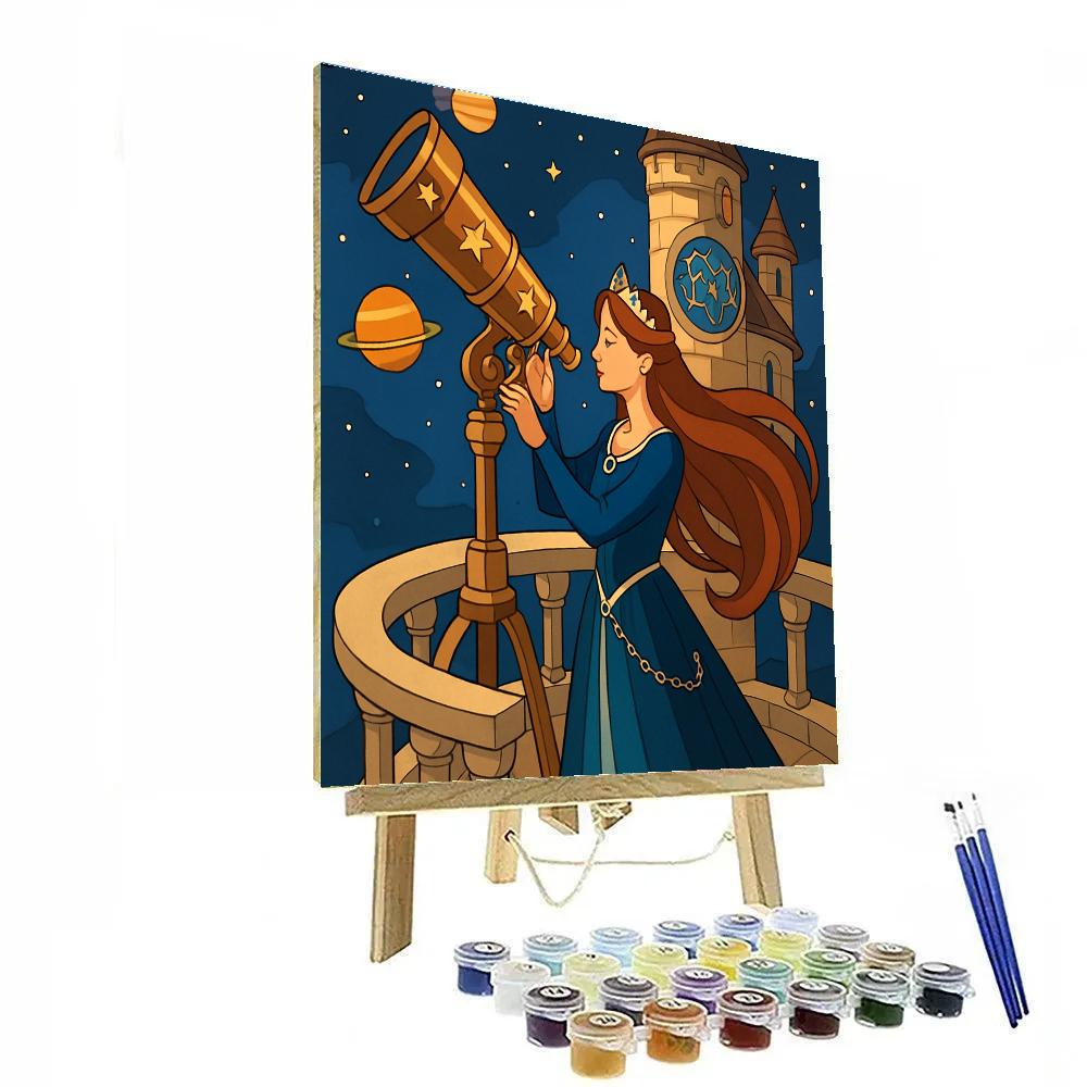 Moonlit Observatory Princess painting number kit