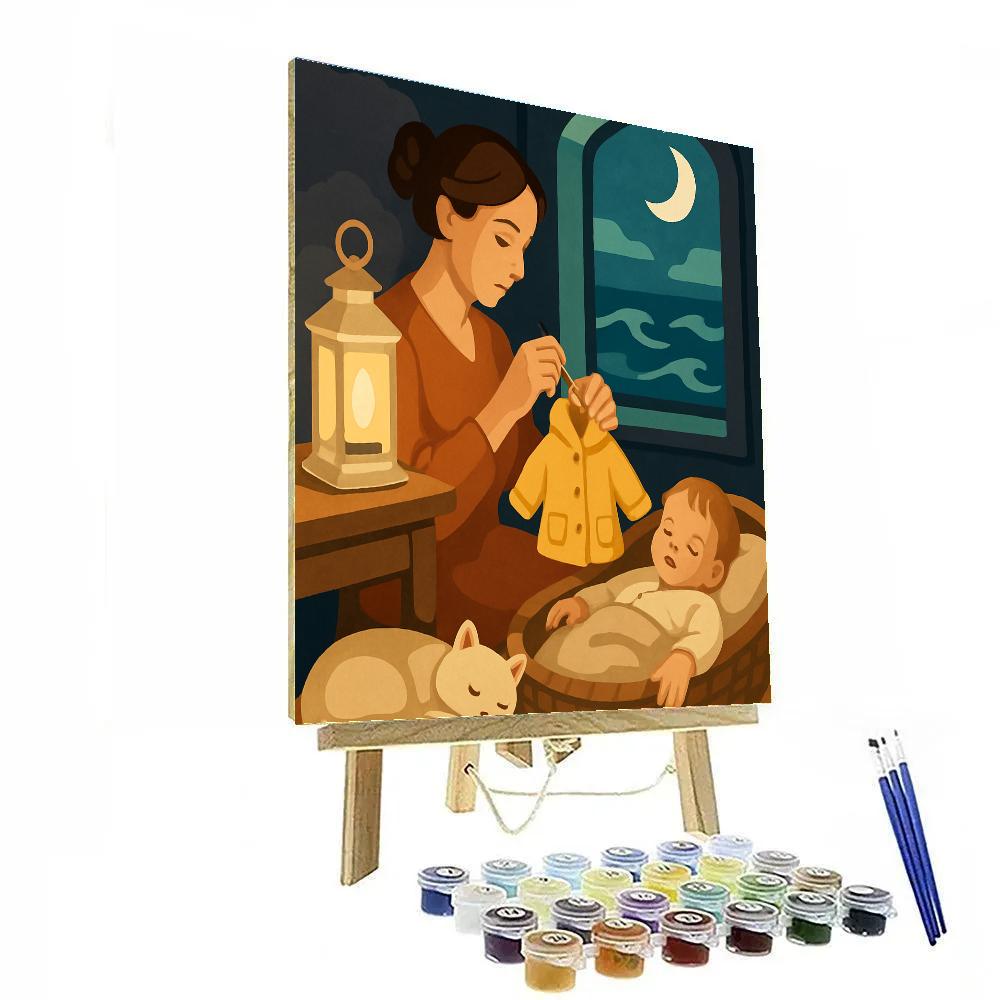 Lighthouse Keeper Mother paint by number