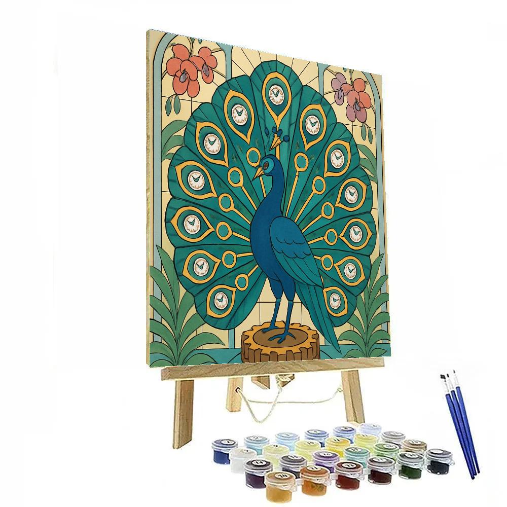 Clockwork Conservatory Peacock Painting by numbers kit