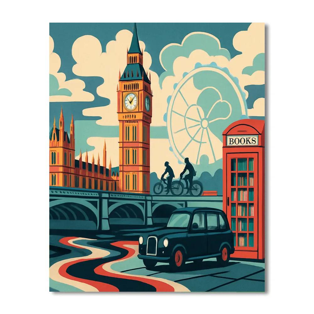 Timefold London Crafted Skyline Paint by numbers kits