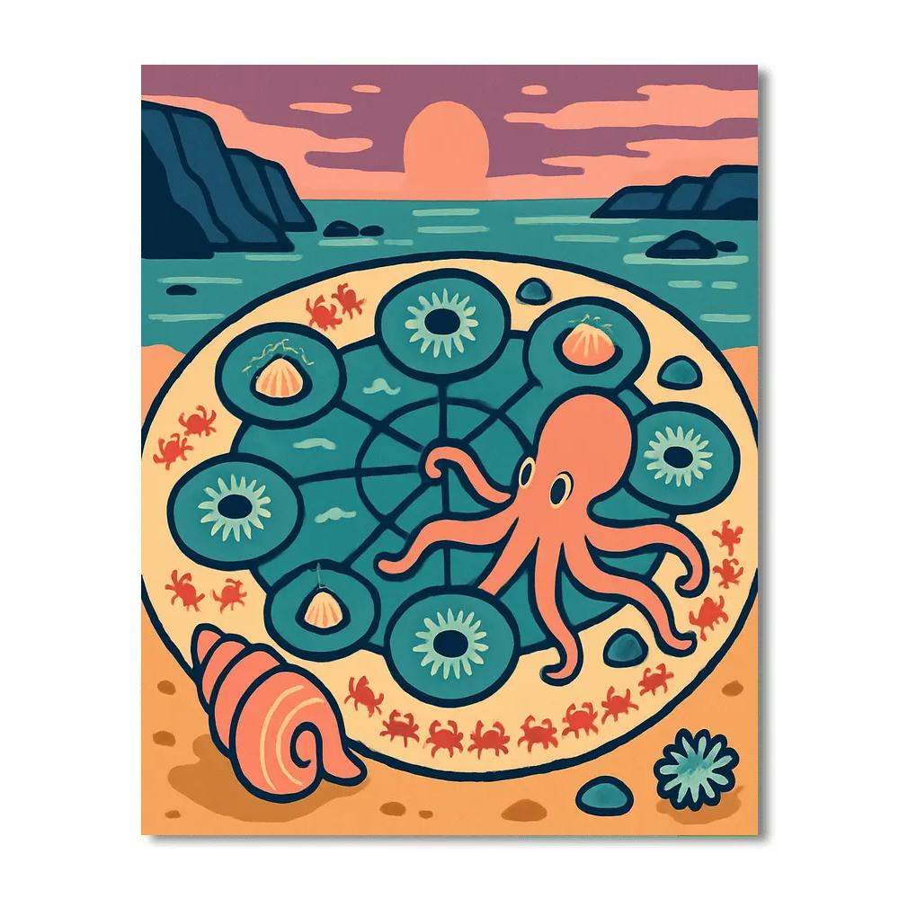 Tidepool Observatory Ocean-Crafted Paint by numbers art