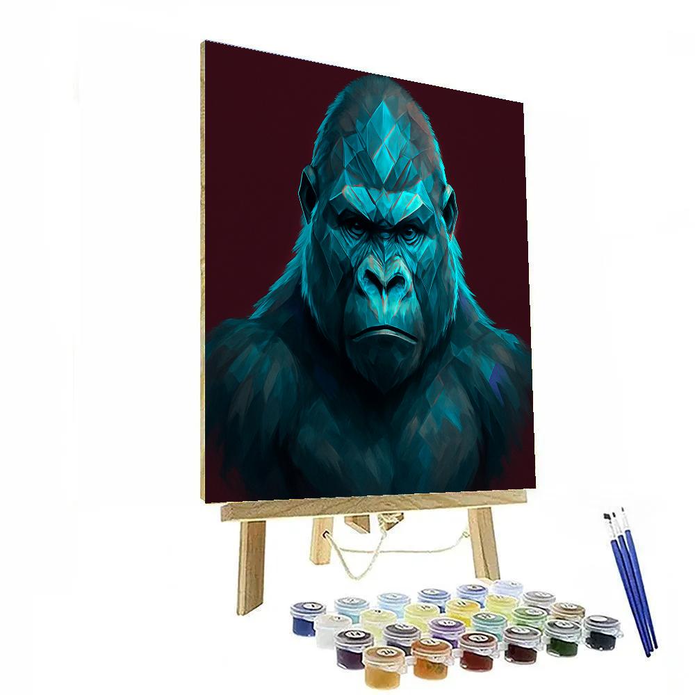 Crystal Rift Gorilla paint by number