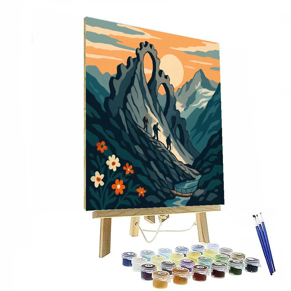 Clockwork Ridge Mountain Crossing Paint by numbers kits