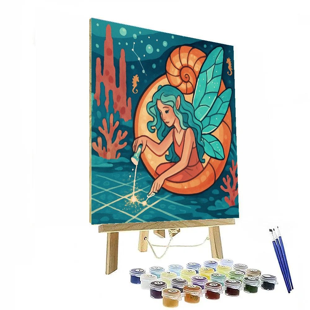 Lanternlit Reef Fairy Cartographer Paint by numbers art