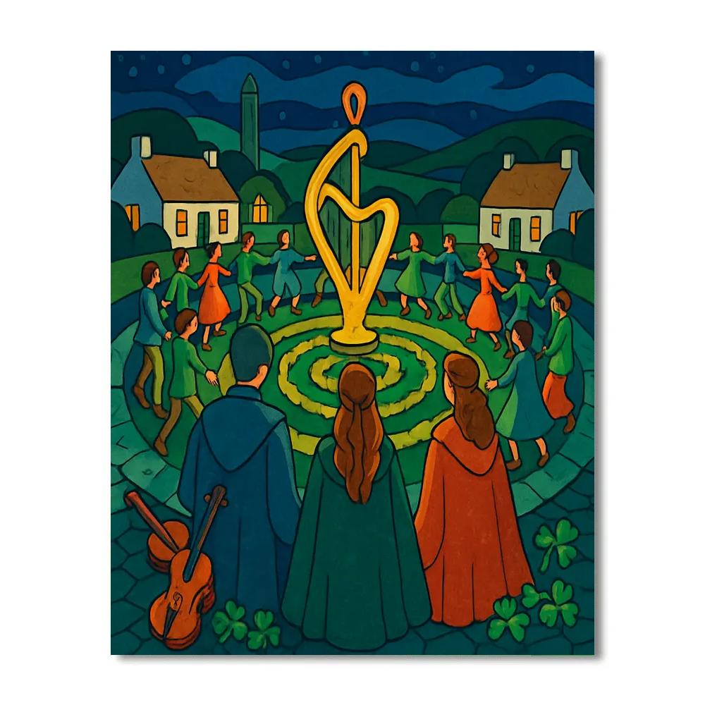 Lanternlit Ceilidh Of Ireland painting number kit