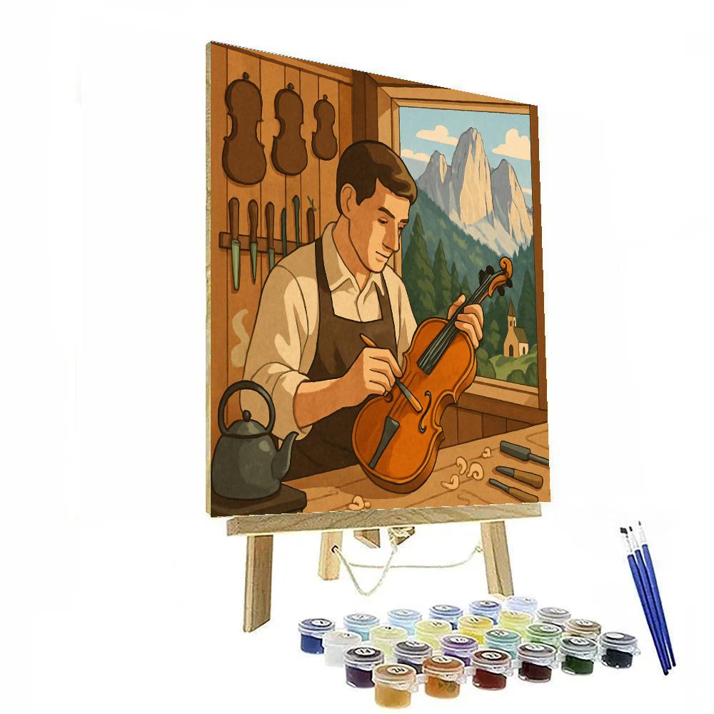Alpine Luthier Workshop In Italy Numbered painting kits