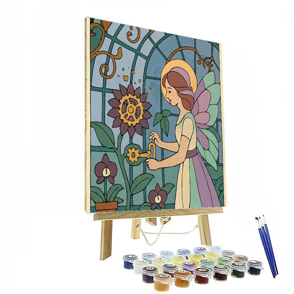 Clockwork Conservatory With Fairy Glow painting number kit