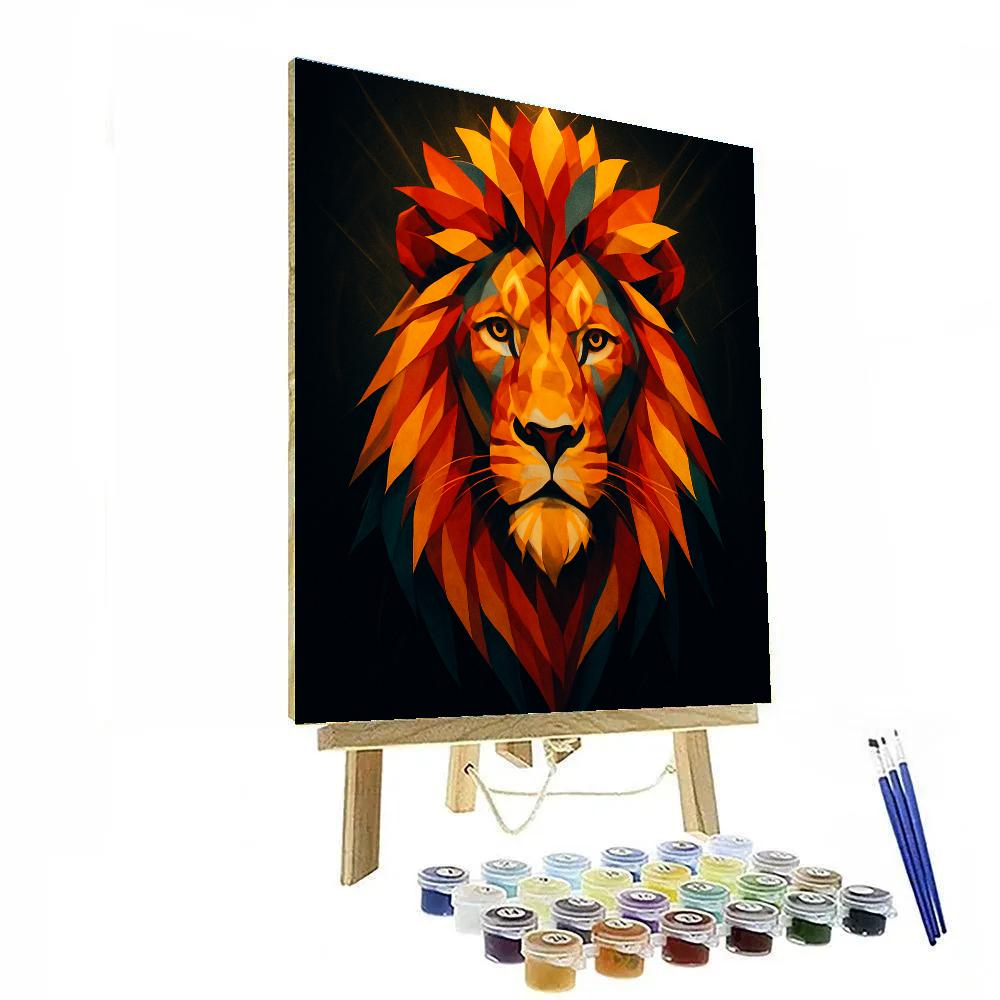 Prismatic Crown Lion painting number kit