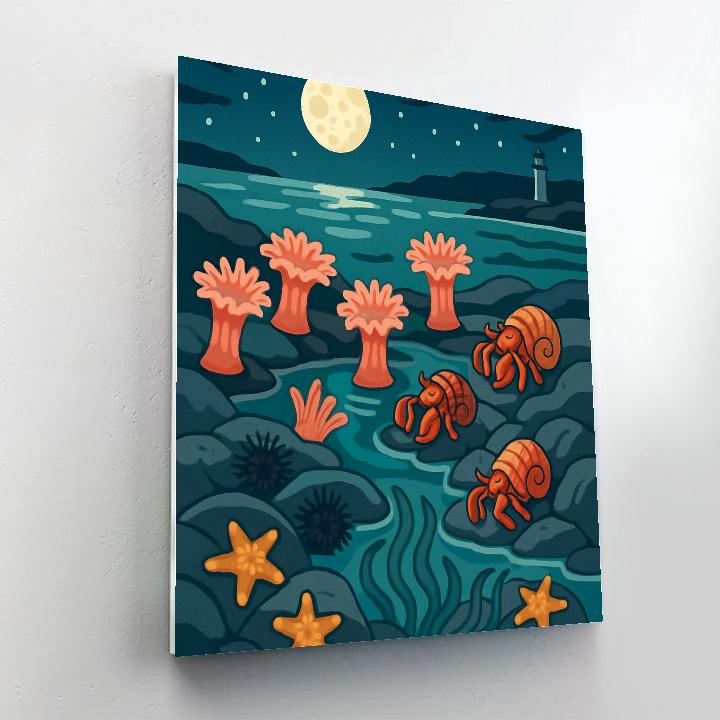 Tide Pool Orchestra In The Ocean DIY paint by numbers