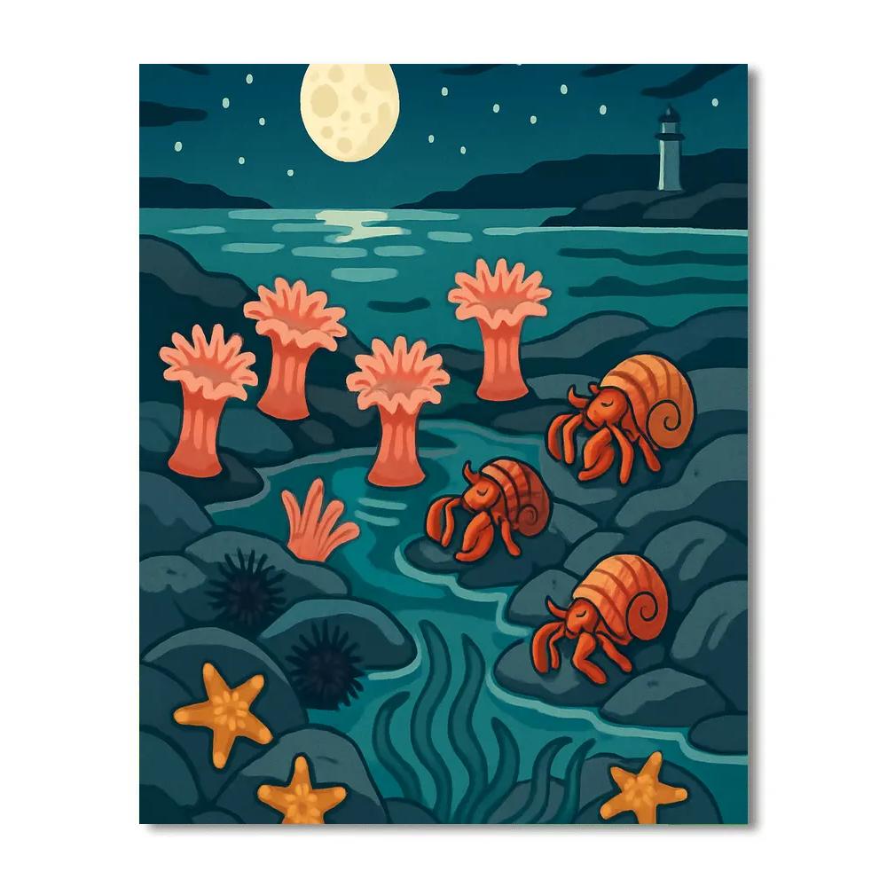 Tide Pool Orchestra In The Ocean DIY paint by numbers