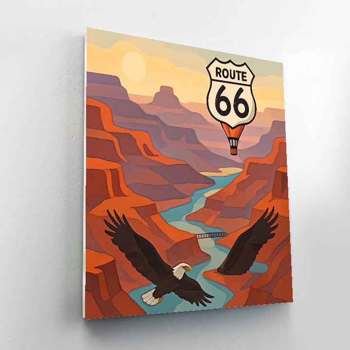 Canyon Skies USA Odyssey paint by color