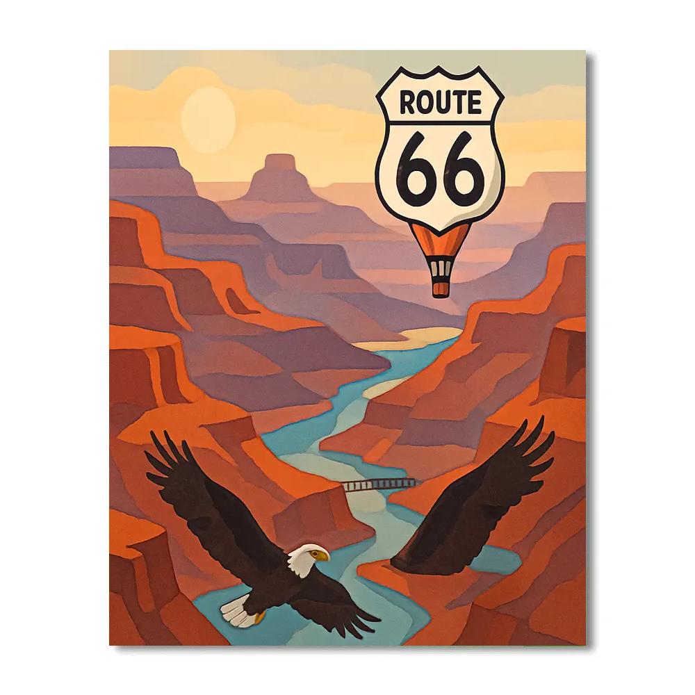 Canyon Skies USA Odyssey paint by color
