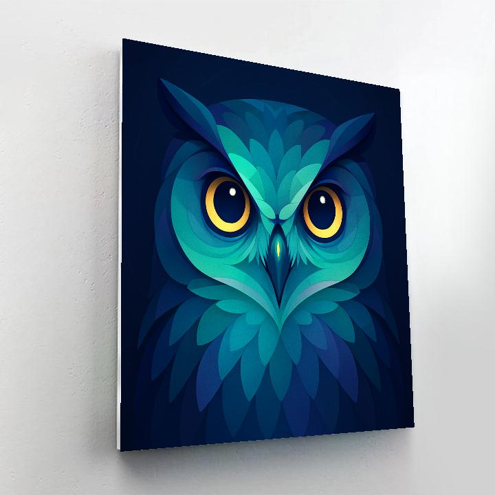 Aurora Watch Owl paint by numbers
