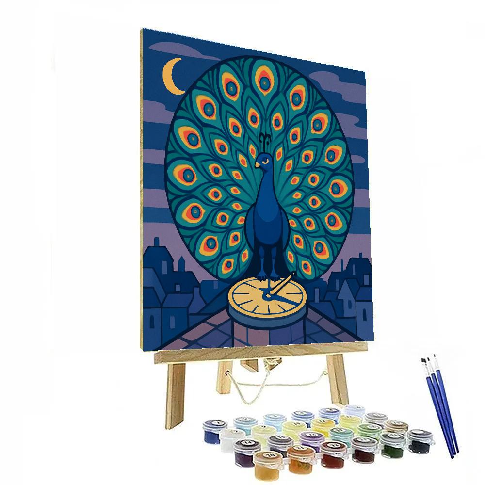 Peacock Sky Loom Tapestry Paint by numbers kits
