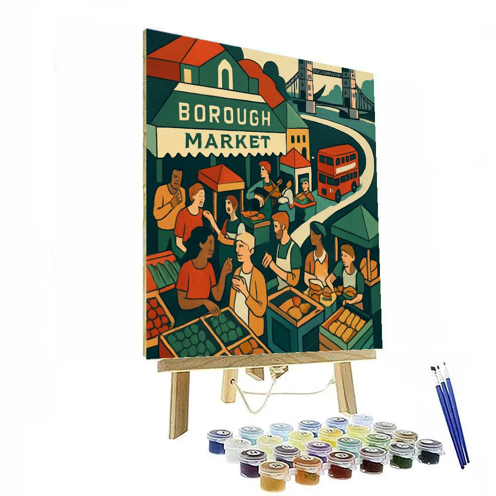 Skyline Market London Crafted Painting by numbers kit