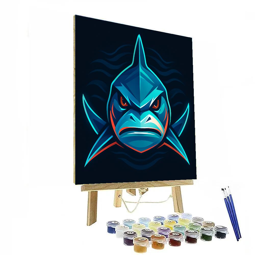 Voltage Reef Shark Paint by numbers art