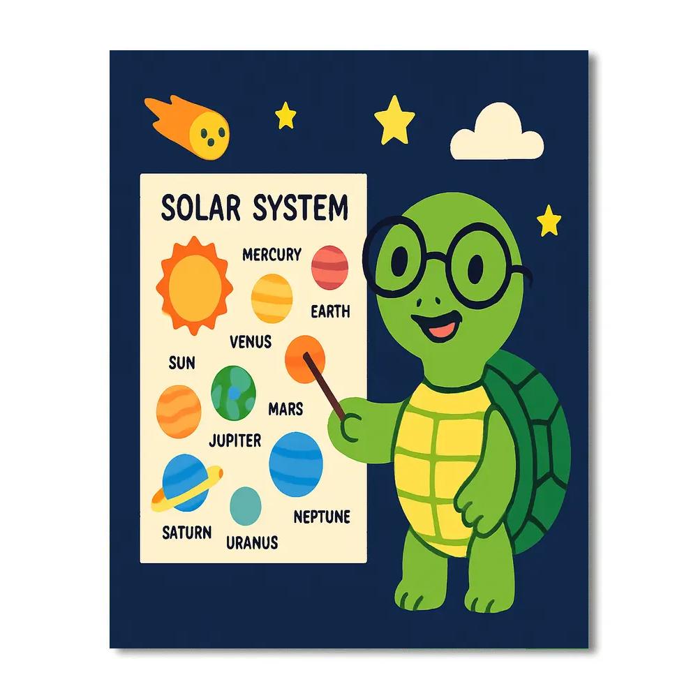 Comet Classroom Turtle paint by color