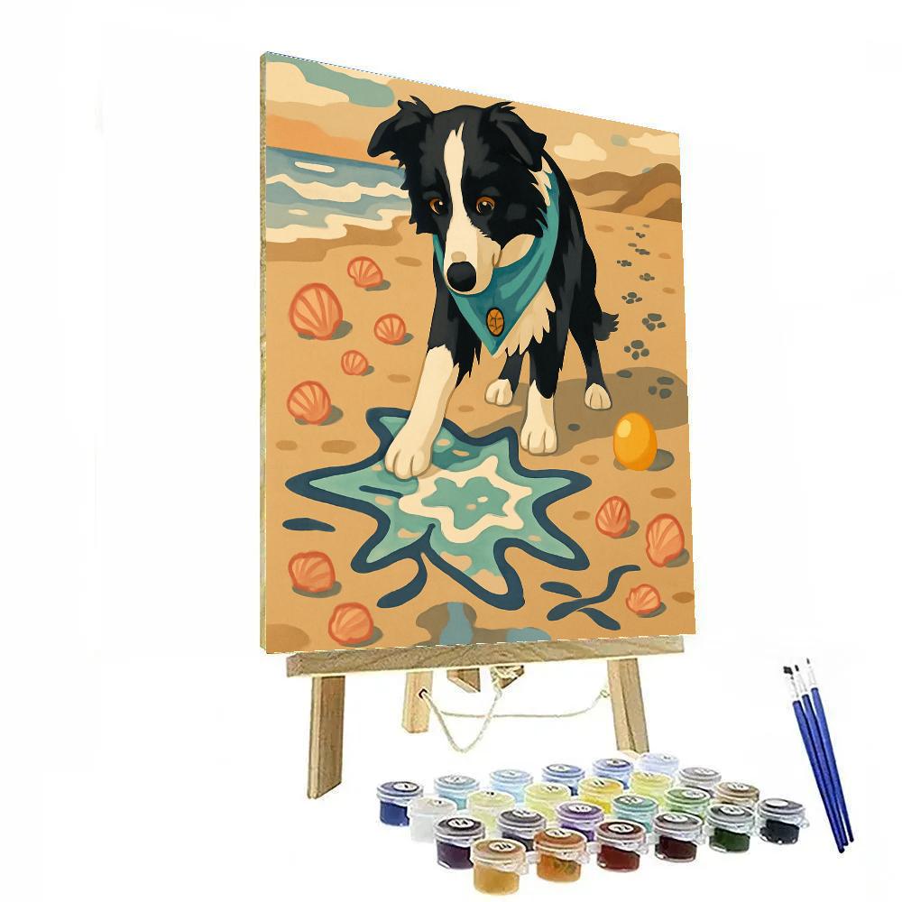 Tidepool Dog Compass Adventure paint by color