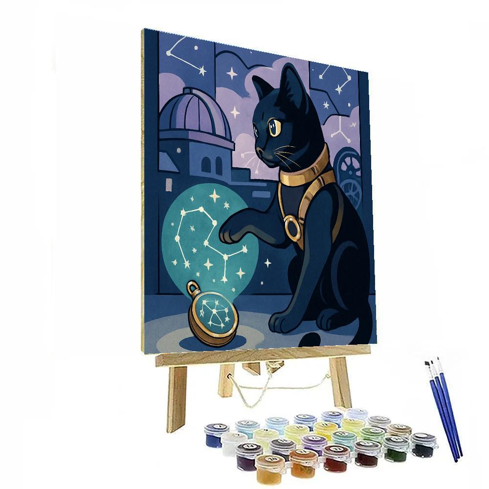 Clockwork Observatory Cat Adventure Paint by numbers kits