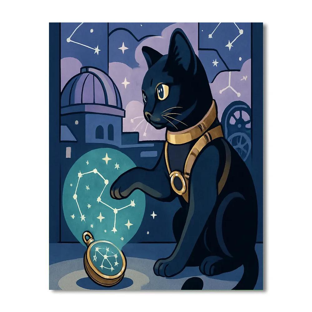Clockwork Observatory Cat Adventure Paint by numbers kits
