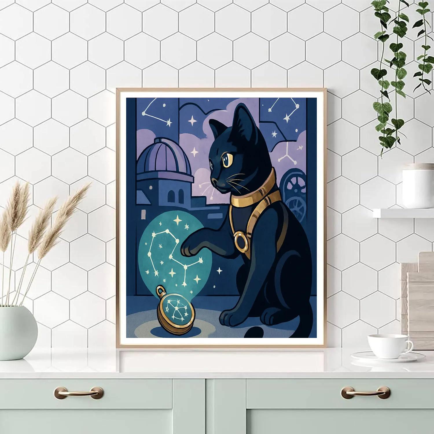 Clockwork Observatory Cat Adventure Paint by numbers kits