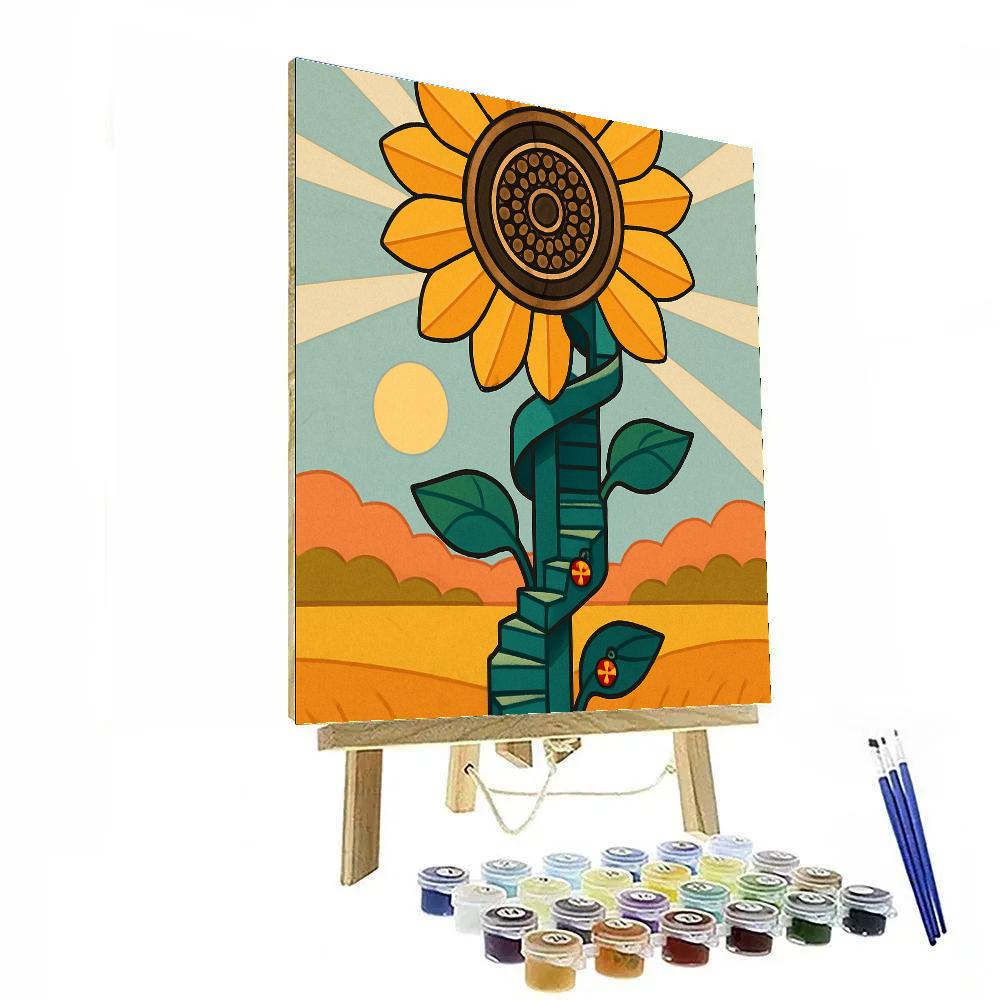 Clockwork Sunflower Observatory Paint by numbers kits