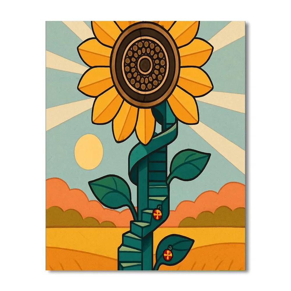 Clockwork Sunflower Observatory Paint by numbers kits