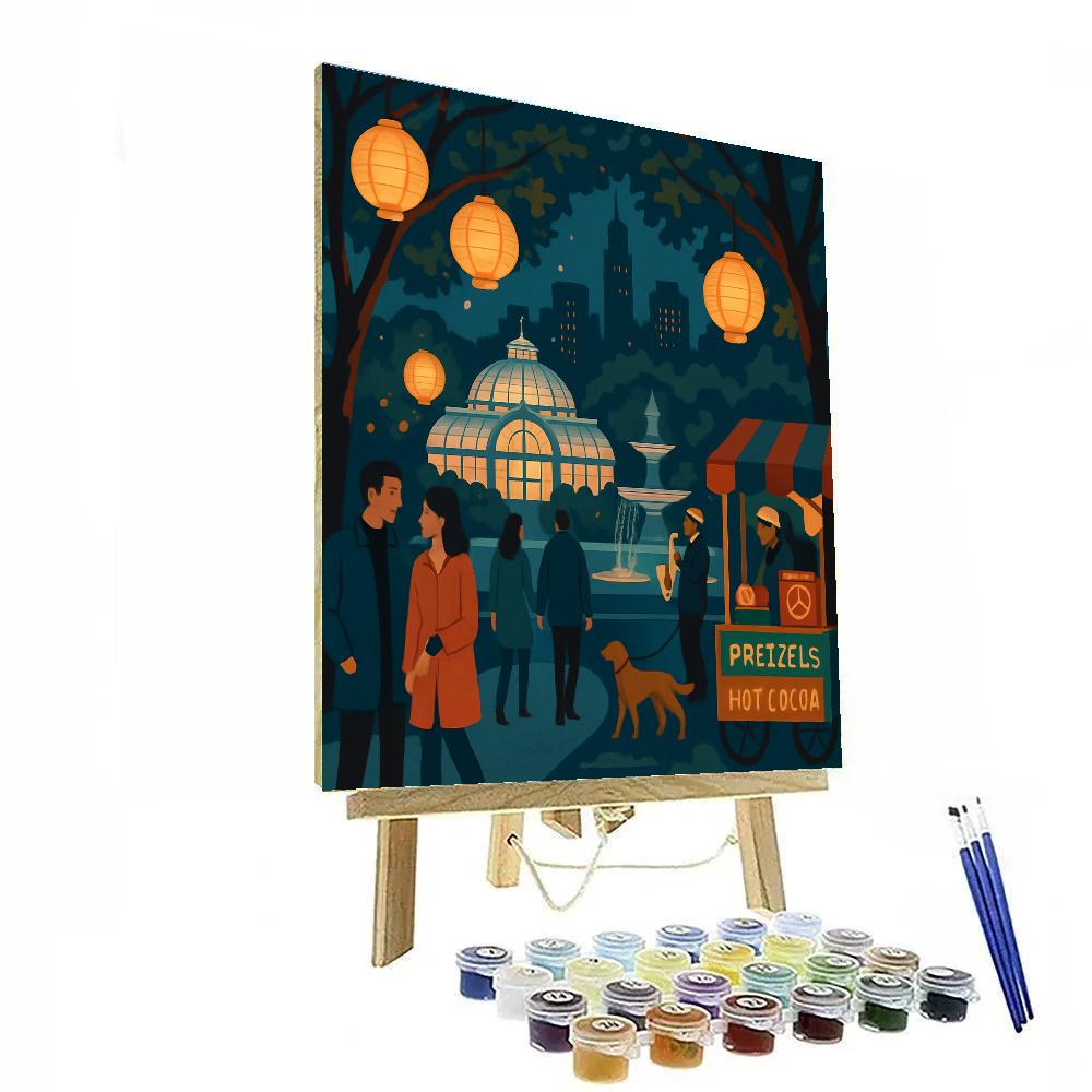 Midnight Botanicals Of New York Paint by numbers art
