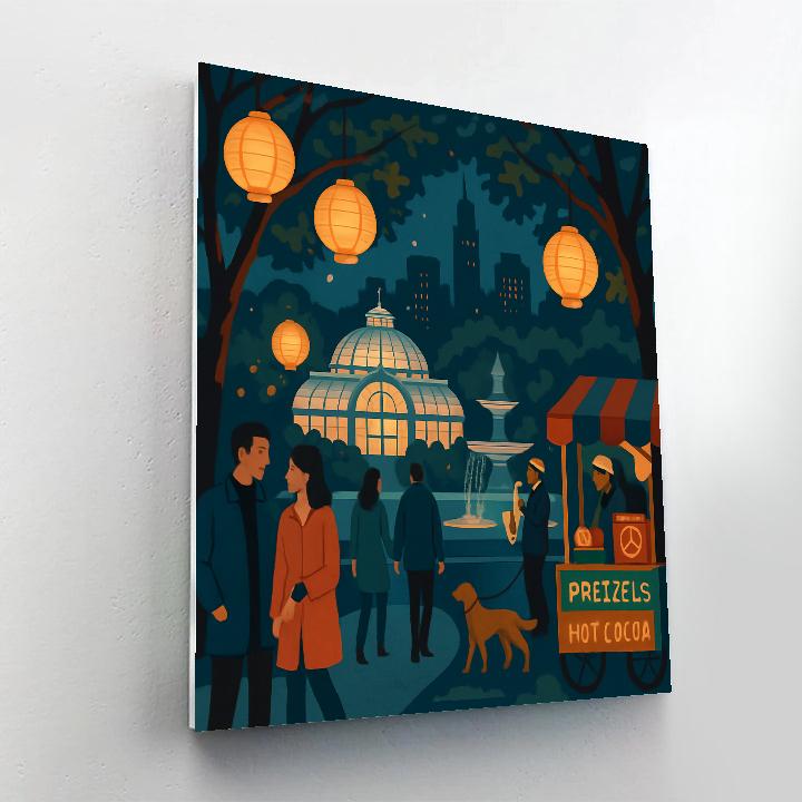 Midnight Botanicals Of New York Paint by numbers art