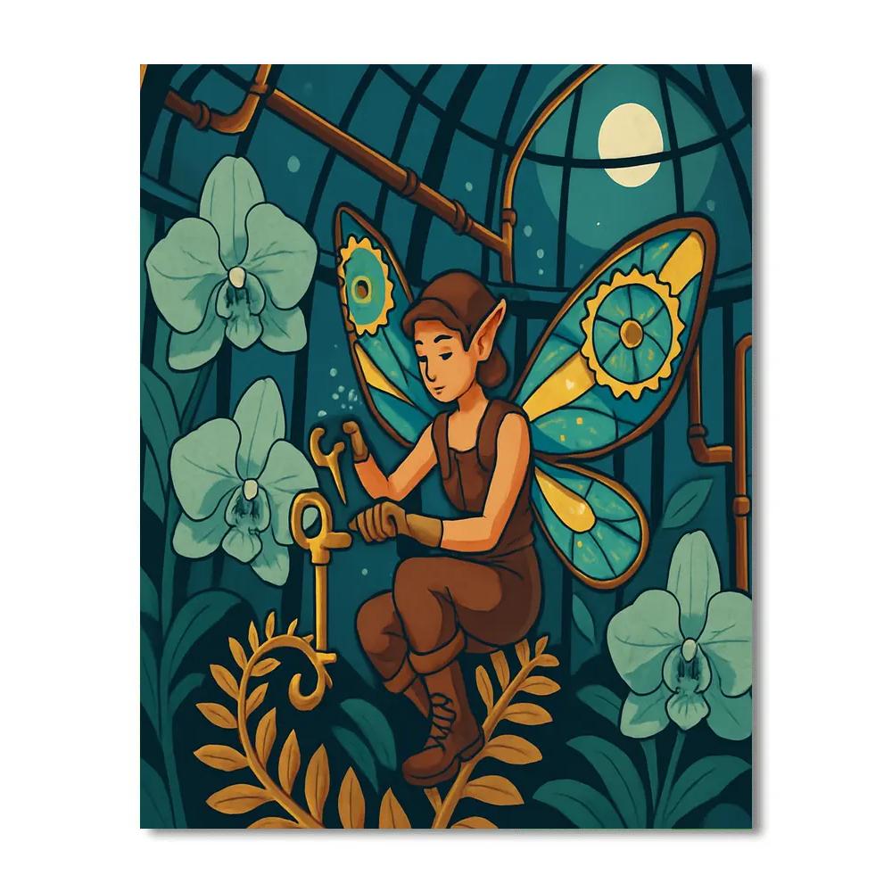 Clockwork Conservatory Fairy painting number kit