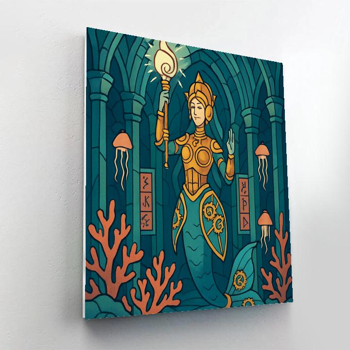 Clockwork Tides In Fantasy Sanctuary DIY paint by numbers