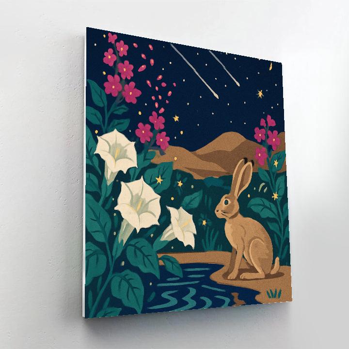 Starfall Petals Flowers Painting by numbers kit