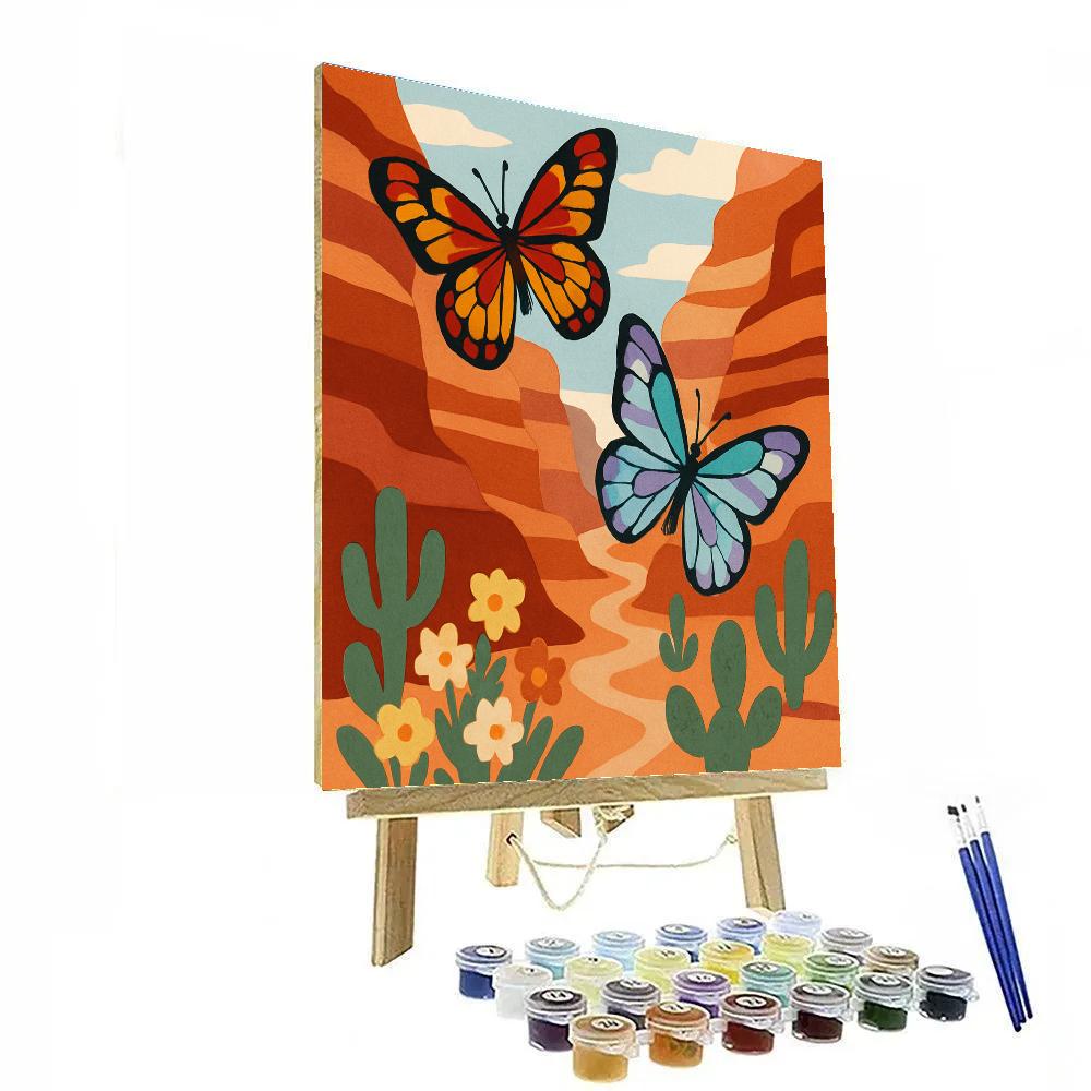 Canyon Wind With Butterfly Dancers Paint by numbers kits