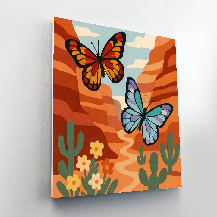 Canyon Wind With Butterfly Dancers Paint by numbers kits