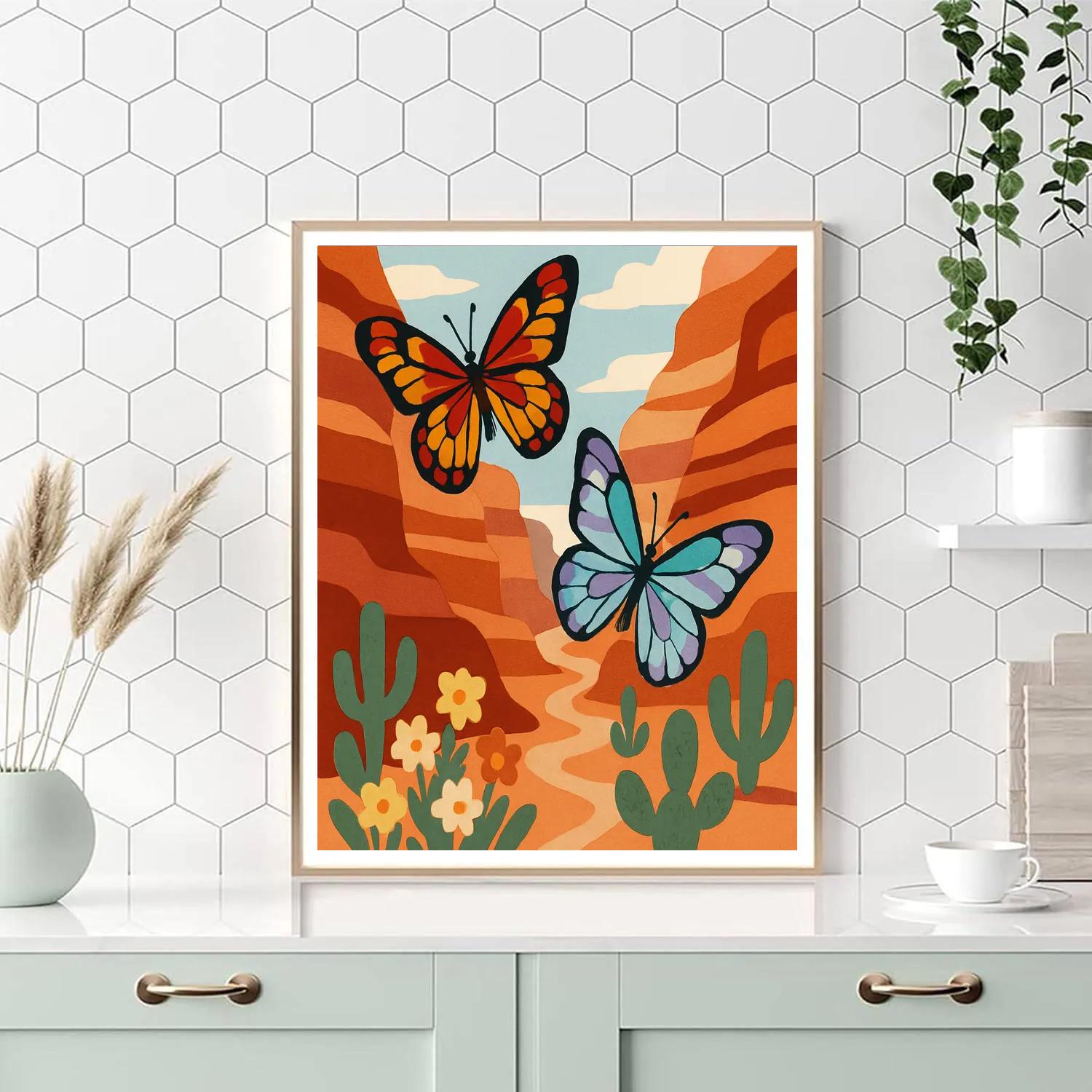 Canyon Wind With Butterfly Dancers Paint by numbers kits