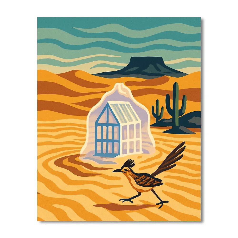 Glasshouse Mirage Desert Painting by numbers kit