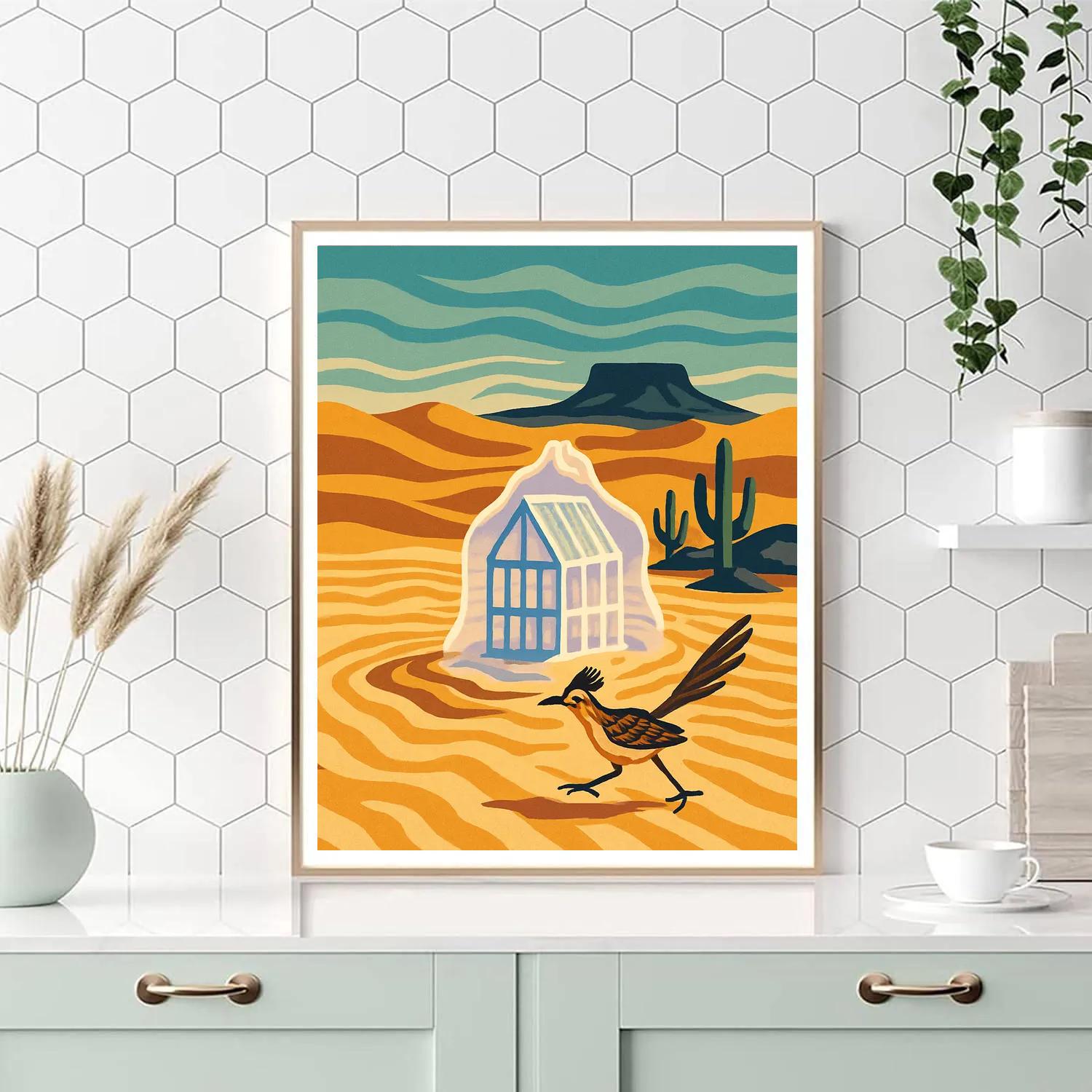 Glasshouse Mirage Desert Painting by numbers kit