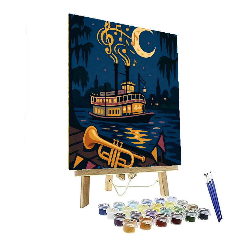 Bayou Jazz Poster USA Crafted paint by number