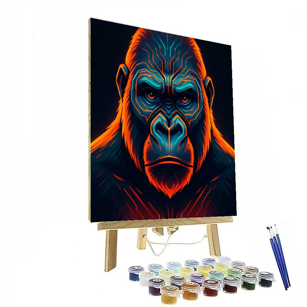 Ember Circuit Gorilla DIY paint by numbers