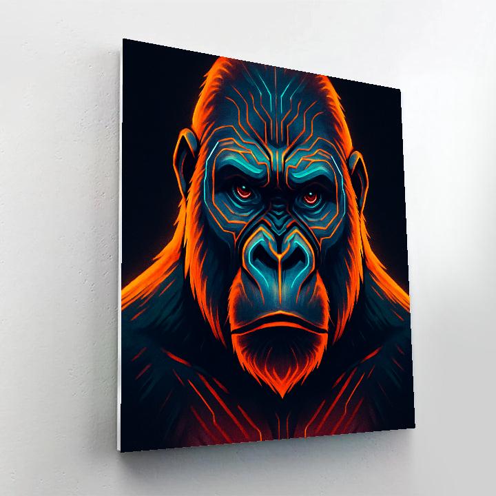 Ember Circuit Gorilla DIY paint by numbers