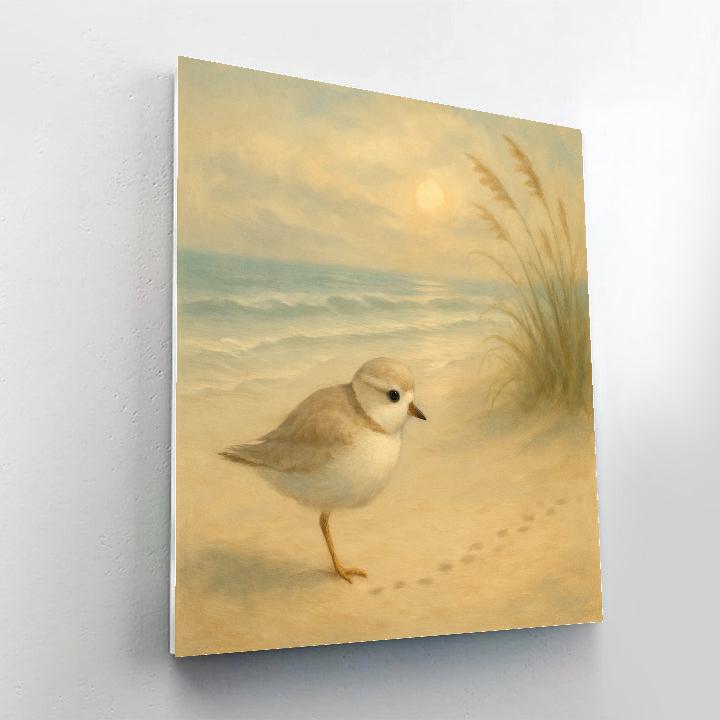 Seaside Dunes And Piping Plover Numbered painting kits