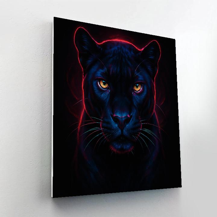 Midnight Bloom Black Panther paint by color