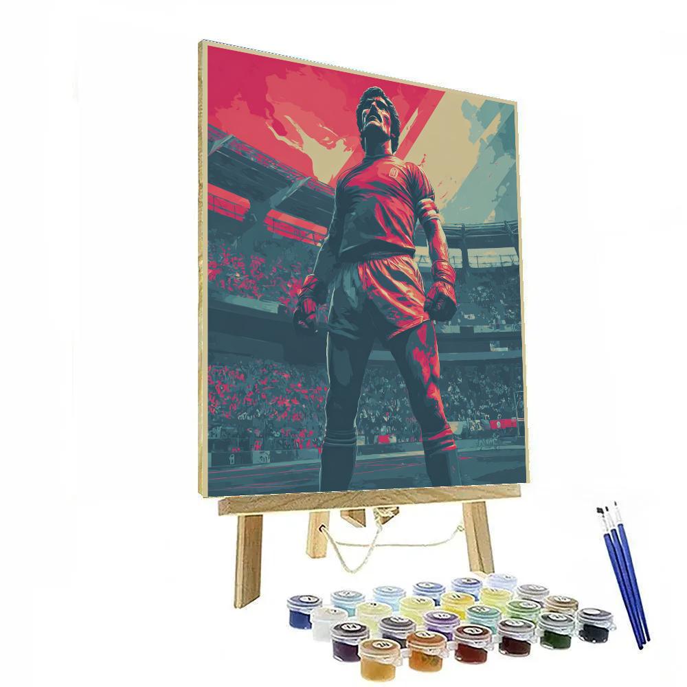Fifa 2026 Iraq Flame painting number kit