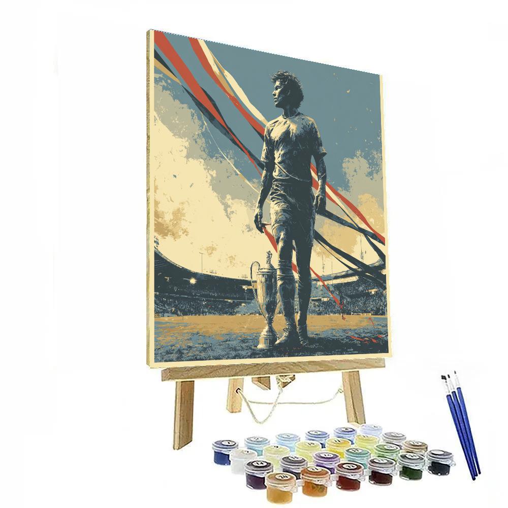 Fifa 2026 Egypt Night Gold painting number kit