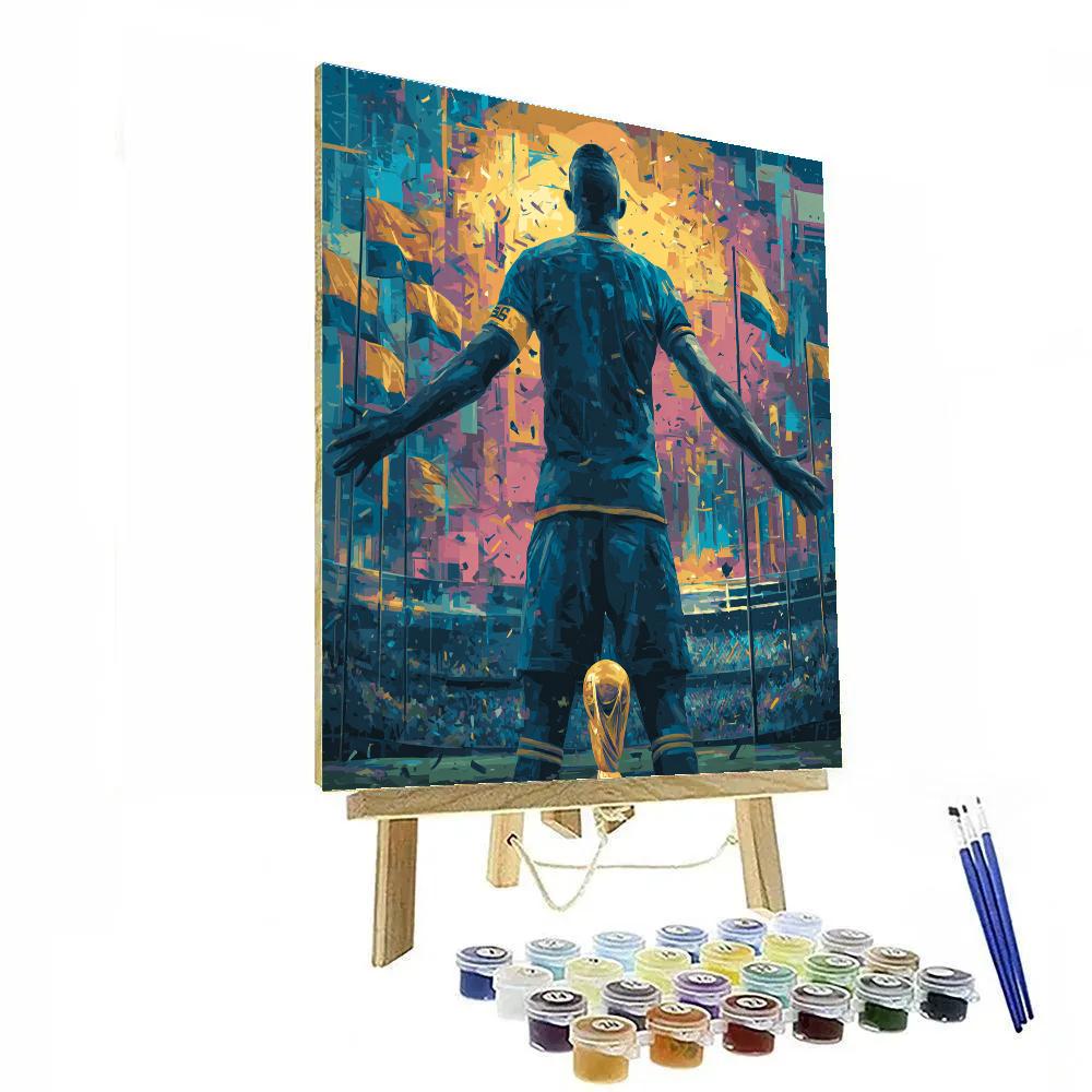 Curaçao Fifa 2026 Blue Spark painting number kit