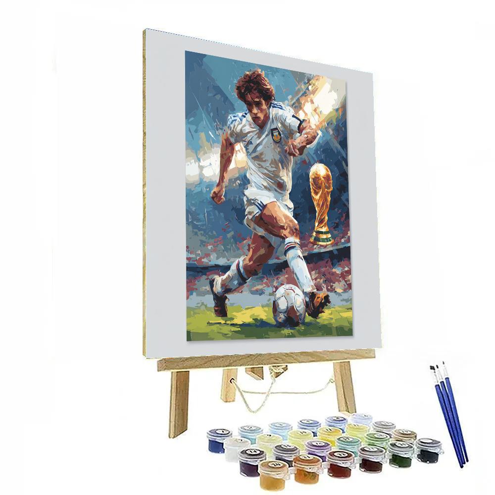 Fifa 2026 Mbappé Gold Rush paint by number